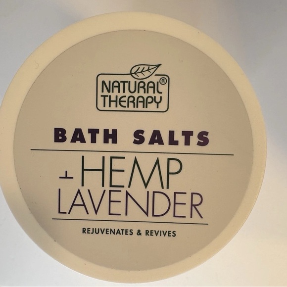 Natural Therapy Hemp & Lavender Bath Salts 37oz – Relaxing Aromatherapy 2-Pack - Picture 2 of 4